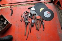 Asst. Old Tools & 3 Cut-Off Wheels