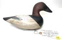 Capt. Harry Jobes Canvasback wooden carved