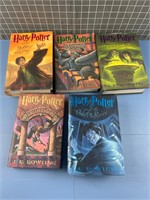 5X FIRST AMERICAN EDITION HARRY POTTER BOOKS