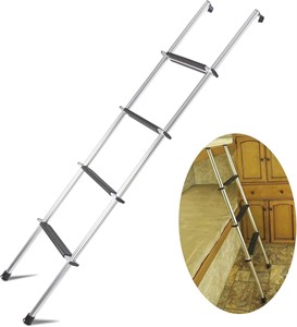 KUAFU 60' RV Bunk Ladder W/Hook  Rubber Pads