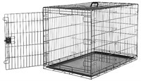 Amazon Basics Foldable Metal Wire Dog Crate with