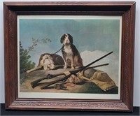 Dogs on a Leash Framed Print by Francisco De Goya