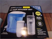12 Cup Zero Water 6 Pc Pitcher Set New in Box