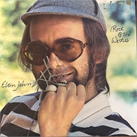 Elton John Autographed Album Cover