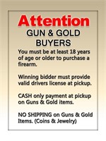 GOLD & GUNS / NO SHIPPING - READ