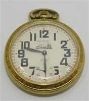 Vintage Westbury 17J Railroad Pocket Watch - Runs
