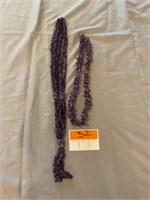 Purple Natural Stone Necklace
