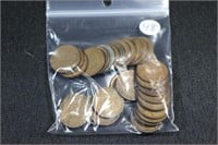 Bag Lot - 30 Mixed Date Wheat Cents