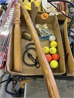 Night Stick, Cane, and Golf Balls