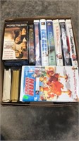 Box of VHS tapes