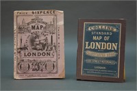 2 London pocket maps: Collins' + Railways.