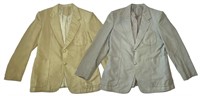 Two Faux Suede Blazers