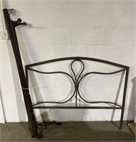 (ST) Full Size Metal Bed Frame with Headboard