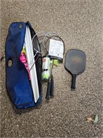 Badminton, pickleball, and tennis balls