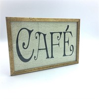 Framed Cafe Sign