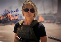 Autograph Linda Hamilton Terminator Poster