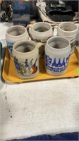 Tray of mugs