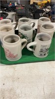 Tray of mugs