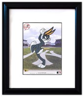 LOONEY TUNES- Sericel "Bugs Bunny Pitching with th