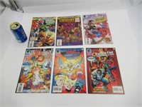 6 comics book Fantastic Four, X-Men