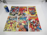 6 comics book Sipder-man, Daredevil