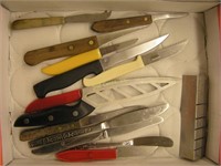 Kitchenware Lot: Sharp Knives Butter Measure