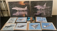 W - MIXED LOT OF MILITARY AIRCRAFT PRINTS (A31)