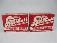 (2) 1989 Topps Traded Sets