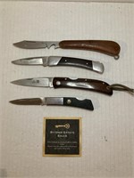 Lot of 4 Assorted Jack Knives