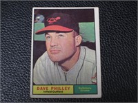 1961 TOPPS #369 DAVE PHILLEY ORIOLES VINTAGE