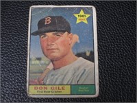 1961 TOPPS #236 DON GILE RED SOX VINTAGE