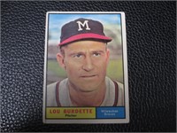 1961 TOPPS #320 LOU BURDETTE BRAVES VINTAGE