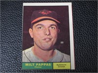 1961 TOPPS #295 MILT PAPPAS ORIOLES VINTAGE