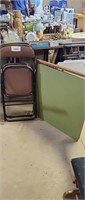 CARD TABLE AND 2 CHAIRS