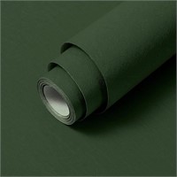 23.6" X 196.8" Dark Green Silk Texture Wallpaper
