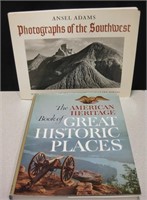 2 Books - Ansel Adams & American Heritage