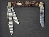 Folding Pocket Knife w/ Bone-Loon Handle by ERN