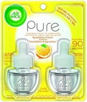 Air Wick Citrus Air Freshener Refill, 2 Packs of 2