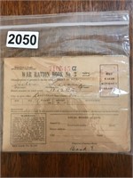 War ration books