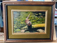 Signed Ayres Beaver oil painting