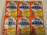 6 Packs of 1988 Topps Baseball Cards