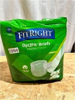 New Fitright OptIFit adult diapers sz 2XL