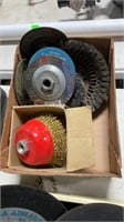 Assortment of wire wheels and grinding wheels