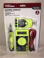 Hyper Tough 3 Piece Electrical Tester Kit with Sto