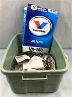 Valvoline air filter and premium v belts in a