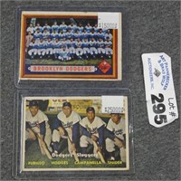 1957 Topps Brooklyn Dodgers & Sluggers Cards