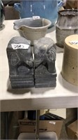 PAIR OF ELEPHANT BOOK ENDS