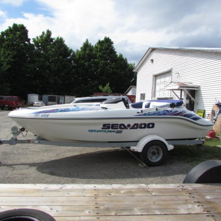 1998 SEA-DOO SPORTSTER 1800 BOAT W/ S/A TRAILER