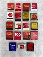 Lot of 19 Vtg Coca-Cola Assorted Matchbooks