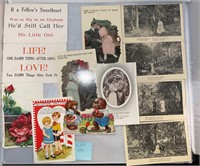 11 Valentine’s Antique/Vintage Postcards Ephemera